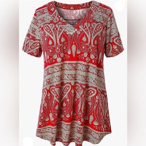 Folunsi women’s plus size multi red large